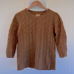 J. Crew Cashmere Cable Sweater - M